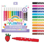12 Color Fruit Scented Markers for Kids, Vibrant Rainbow Art Set