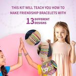 Friendship Bracelet Making Kit for Girls, DIY String Jewelry Craft Set