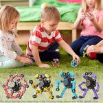 4 Pcs Transformable Fidget Spinners, Stress Relief Sensory Toys for Kids & Teens