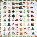 60 Pack Christmas Mini Plush Toy?Mini Set Plush Christmas Ornaments? Angel Santa Claus Snowman Reindeer Mini Christmas Tree Ornaments?Gifts For Children
