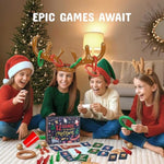 12 Games Of Christmas - Family Game Night Pack For Kids And Teens - Hilarious Christmas Party Games For Adults And Family Party - Complete Entertainment Package - Multicolor