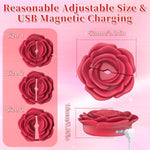 Nipple Toys Nipple Clamps Vibrator - Bdsm Adult Toys Women Sex Toys Stimulator With 10 Vibrating Modes, Female Wearable Adjustable Vibrator Rose Toy, Adult Lesbian Sex Toys & Games For Women Couples