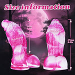 7" * 2.6" Silicone Realistic Fantasy Thick Curved Girth Dildo Suction Cup