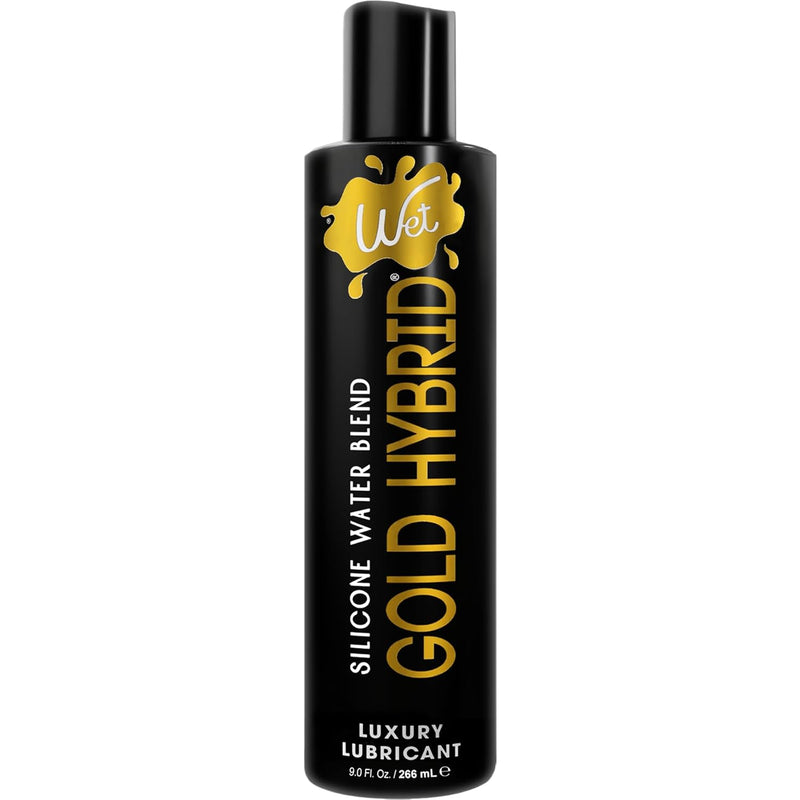 Gold Hybrid Silicone And Water-Based Lubricant | Long-Lasting Performance, Premium Formula | Ph-Balanced, Hypoallergenic, Glycerin- & Paraben-Free | Lube For Men, Women & Couples, 9 Fl Oz