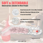 Vibrating Extender Penis Sleeve, Pump And Amplifier, Flexible Cock Ring Couple Vibrator, G-Spot Vibrator, Reusable Condom, Waterproof Adult Couple Sex Toys For Men And Couples
