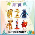 Animal Doll Commemorative Set, Warthog&Spotted Hyena Toys, Home Party Cake Animal Decoration Pvc Model (2.0 Inch/12 Piece)