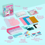Kids Sewing Kit with 7 Projects, Unicorn & Mermaid Pillow Crafts Ages 6+