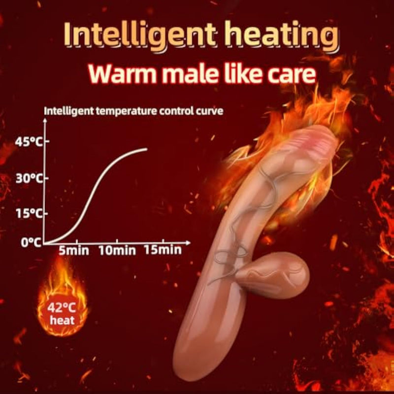 8.4" Realistic Huge Anal Butt Plug Sex Toys,Heating Massage G Spot Clitoris & Stimulator 10 Powerful Vibration For Couple Orgasm,Prostate Stimulator Wand For Women Men Pleasure