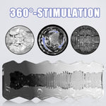 3D Realistic Pocket Pussy For Men – Male Masturbator With Soft Stretchy Tunnel, Reusable Adult Sex Toy For Intense Solo Play (Black+Transparent)