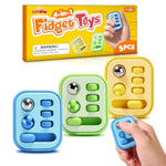 Handheld Fidget Toys For Kids Adults: Multi-Functional Silent & Audible Fidget Pad For Adhd Anxiety Relief - 3 Pack Stress Sensory Toys With Slider, Gears, Controller Stick, Balls - Classrooms Prize