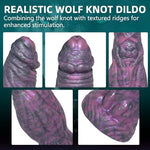 9.6-Inch Fantasy Wolf Knot Dildo, Large Silicone Toy with Suction Cup Base