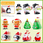 30Pcs Christmas Wind Up Toys Stocking Stuffers For Kids Christmas Party Favors Bulk Christmas Goody Bag Filler