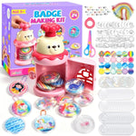 24pcs DIY Badge Making Kit for Kids Girls, Reusable Art and Craft Kit