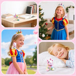 Unicorn Plush Shoulder Magnet Stuffed Animal Toys, Cute Plushies Gift Present For 3-8 Years Old Girls, Costume Accessories Shoulder Pals Kids Gifts