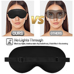 Silk Sleep Mask, Blackout Sleeping Eye Mask with Adjustable Strap 3 Pack