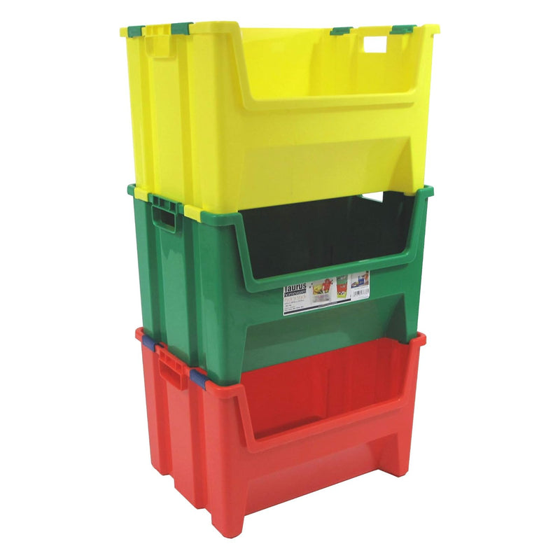 Since 1883 Kids Pack 'N' Stack Set Of 3-13 Gallon Bins, Large
