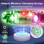 Realistic Clear Vibrating G Spot Dildo with 10 Vibration Modes and Wireless Charging