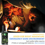Walkie Talkies For Kids Toys For Boys Aged 5+ Outdoor Toys 2 Way Radio 22 Channel 3 Miles Range For Camp Hunt Adventure Game Birthday 6 7 8 9 10 Year Old Boys Gifts (Green)