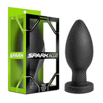 Sex Toys – Spark Silicone Plug – Medium 5.25 Inch – Tapered Beginner Butt Plug With Stayput Design & Suction Cup Base – Ultra-Smooth Anal Plug For Men, Women & Couples – Carbon Fiber