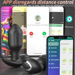 4 Pcs Vibrating Anal Plug Training Kit Long Distance App Remote Silicone Butt Plug Prostate Massager Anal Vibrator With 10 Vibration Modes, Adult Sex Toys For Men Women Couple Pleasure