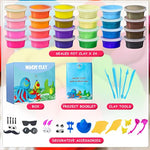 24 Colors Air Dry Modeling Clay Kit for Kids, Non-Sticky and Super Stretchy