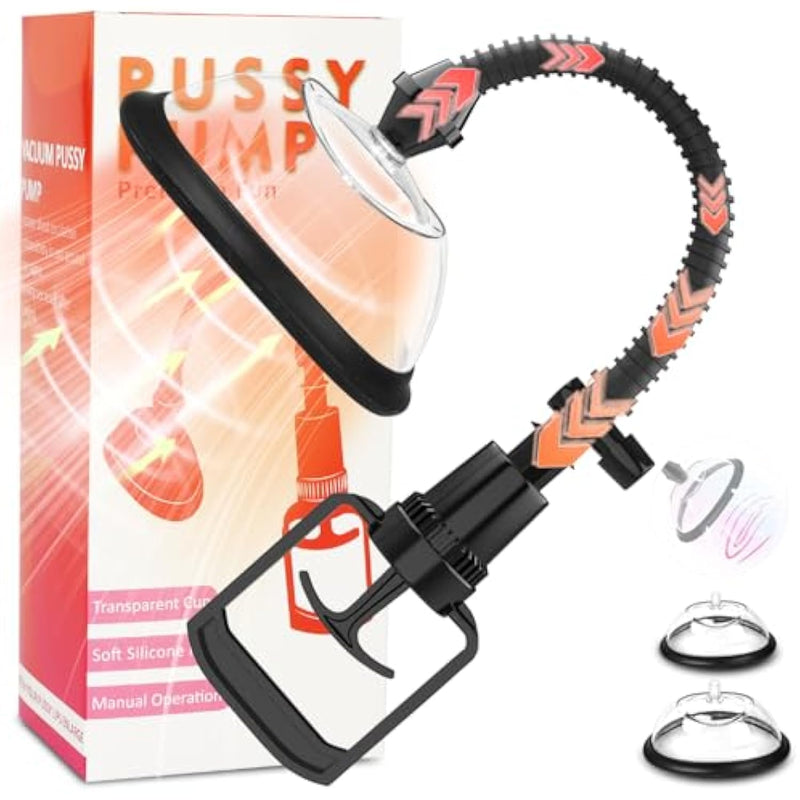 Pussy Pump Sex Toys, Manual Vagina Clit Pump For Increasing Sensation And Enhancing Sexual Pleasure Tools For Women, Adult Games Nipple Clitoral Stimulator For Woman Couples Pleasure