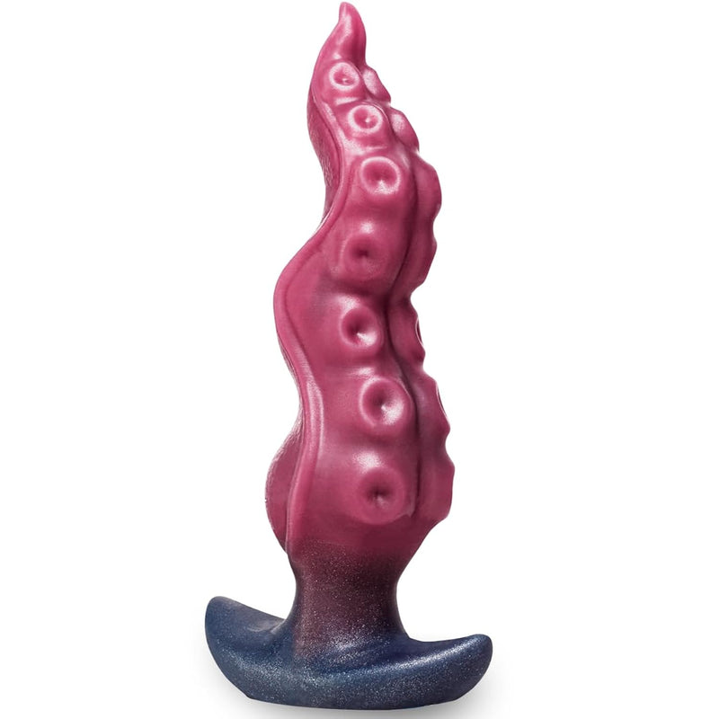 Tentacle Dildo Anal Plug,Silicone Butt Plug For Safe Penetration,Adult Anal Sex Toy Monster Dildo,Wearable Fantasy Toy Prostate Plug For Men Women Couple Gay (Red&Black, Large-9.05In)