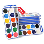 12 Pack Watercolor Paint Set Bulk for Kids, 12 Color Washable Water Colors