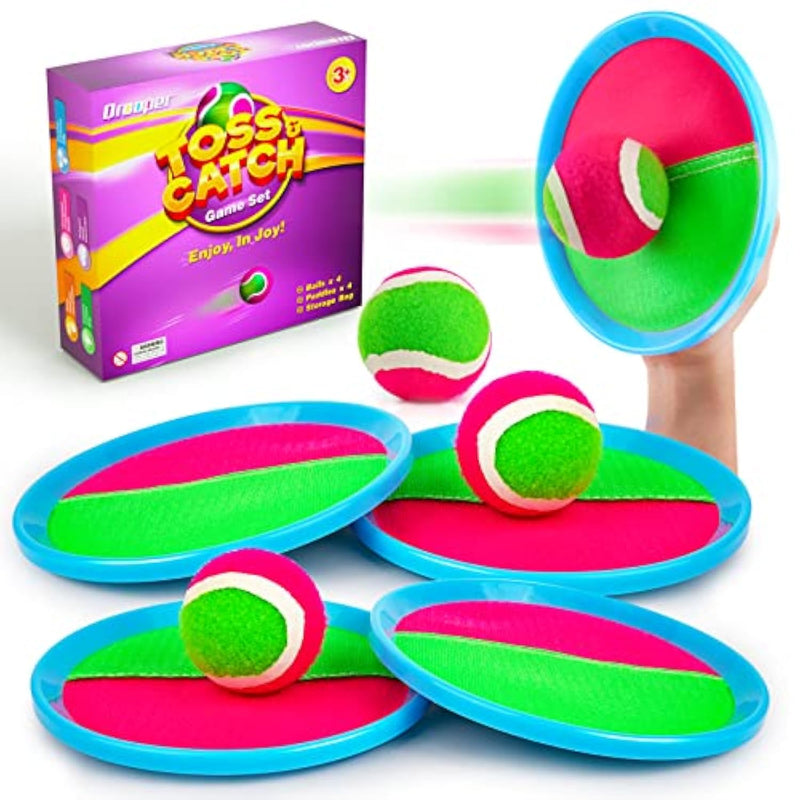 Kids Toys Toss And Catch Game Set Christmas Stocking Stuffer For Kids Toddler, Toys For 3 4 5 6 7 8 Year Old Boys Girls Birthday Gift, Yard Outdoor Games For Kid Ages 4-8 8-12 Beach Pool