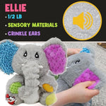 Sensory Plush Gift Set (Set Of 3); Mini Friends, Octopus, Elephant, And Turtle Stuffed Toys