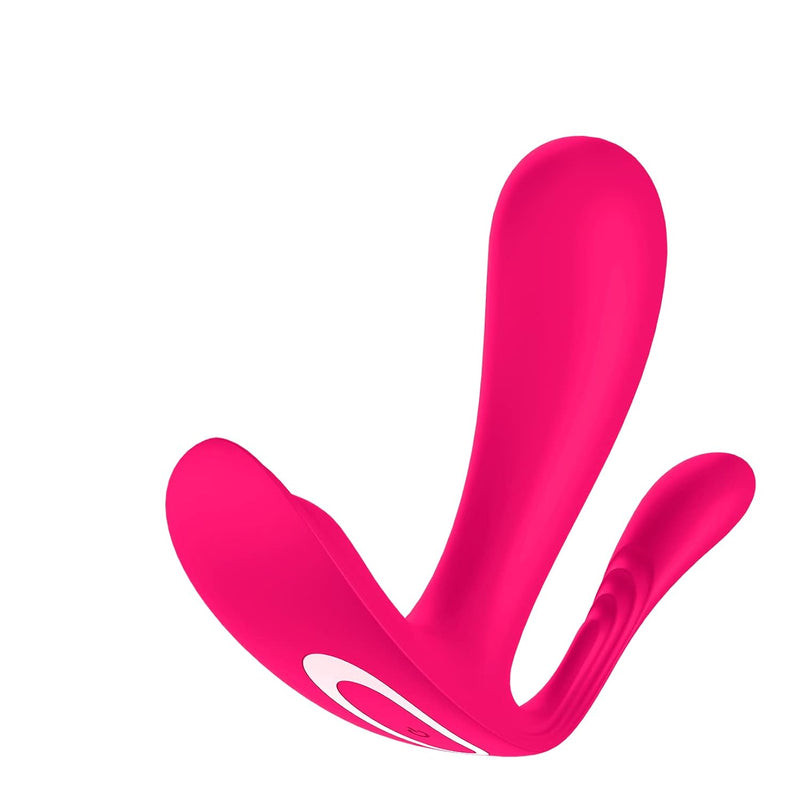 Top Secret+ Wearable Vibrator With App - Butterfly Vibrator, Panty Vibrator, G-Spot And Anal Stimulation, Sex Toys For Women - Compatible With App, Waterproof, Rechargeable (Pink)