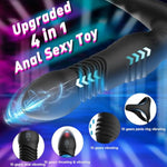 Prostate Massager Anal Vibrator With Cock Ring 10 Thrusting Modes Anal Plug For Men P Spot Stimulation Male Sex Toys Dildos For Women Men Couples Remote Control