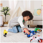 Paw Patrol, Moto Pups Chase’s Deluxe Pull Back Motorcycle Vehicle with Wheelie Feature and Toy Figure