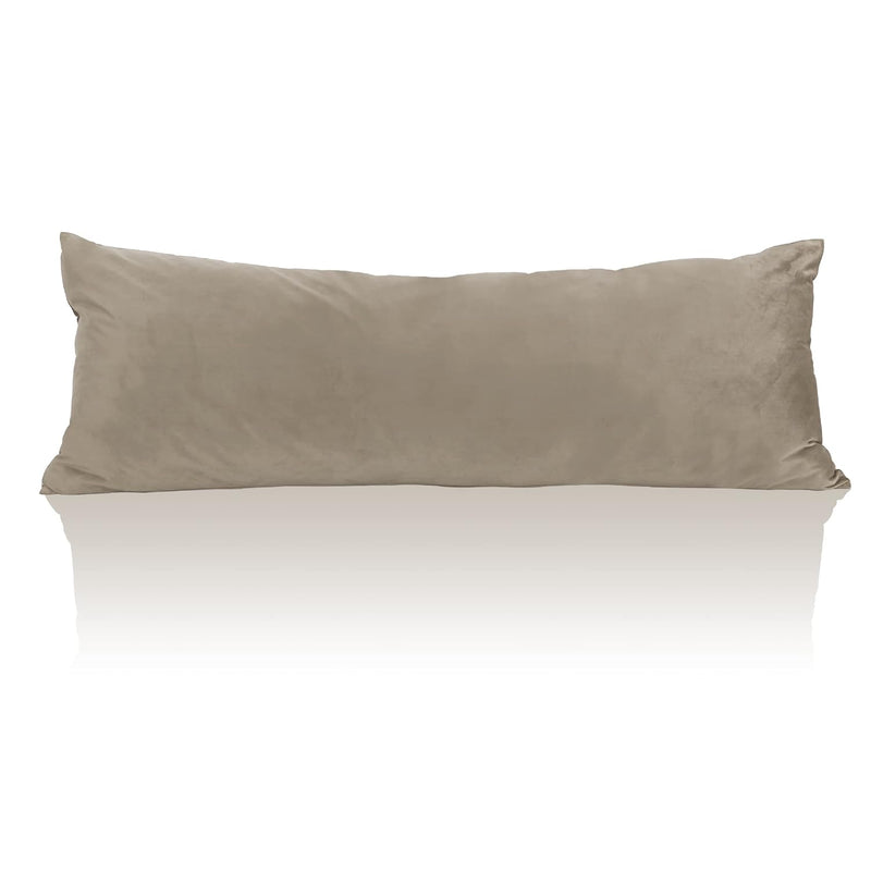 Camel Beige Body Pillow Cover, Super Soft Velvet Pillow Case 20 X 54 Pregnancy