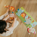 Bababoo & Friends Play With Friends Puzzle Pairs, 18 Matching Pieces For Toddlers 18+ Months, 17" X 8" Board, Develops Problem Solving, Motor Skills & Social Learning, Educational Toy For Early Play