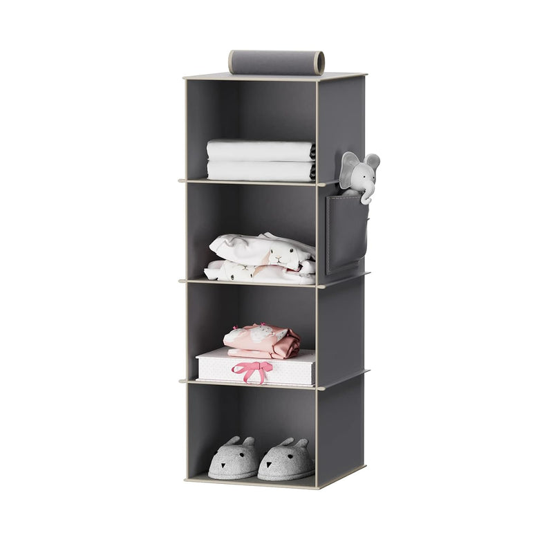 Hanging Closet Organizers And Storage, 4-Shelf Closet Hanging Storage Shelves Fo