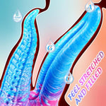 8" Liquid Silicone Double Headed Tentacle Dildo With Suction Cup, 7" Big Monster Double Sided Realistic Large Dildos With Tongue, 6" Dragon Dildo Anal Plug Adult Alien Sex Toy For Lesbian Women Gay