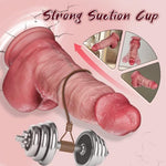 Ultra Realistic Dildo Sex Toy, Thick Dildos Dual Density Silicone Dildos(L)