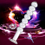 Glass Dildo,Crystal Dildo Butt Plugs Anal Beads Glass Pleasure Wand Anal Trainer Sex Factory Crystal Glass Plump Beads Style Sex Tease Insert Pleasure Wand Dildo Penis For Men Women