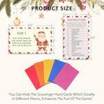 Christmas Surprise Trip Reveal Scavenger Hunt Xmas Scavenger Hunt Games For Adults Secret Santa Holiday Treasure Clues Game Winter Holiday Christmas Party Supplies Activities /Xb002