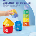 Stacking Toys For Toddlers 1-3 - Stacking Cups - Toddler Toy Age 1-2 Learning Montessori Toys For 1 Year Old Boy Baby Stacking Cups 12-18 Months