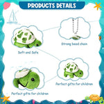 12 Pcs Mini Animal Plush Toys Dolphin Sea Turtle Stuffed Animals Small Tiny Ocean Mini Plush Toys For Keychain Decoration Baby Xmas Bag Fillers Stocking Stuffs(Sea Turtle)