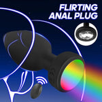 Anal Plug Vibrator With 3Pcs Butt Plug,10 Modes Vibrating Butt Plug - Led Color Light Remote Control Anal Plug, Adult Sex Toys And Games