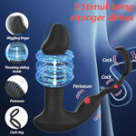 Thrusting Prostate Massager Vibrator Anal Plug Sex Toys,App&Remote Control Male Vibrator With Cock Ring,Vibrating Butt Plug 9 Vibration Modes With Finger Snap Function,Adult Sex Toys&Games For Couples