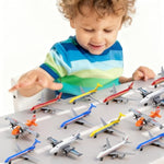 Airplane Toy, 15 Pack Diecast Toy Airplanes Stocking Stuffers For Boys Age 3 4-7 8-12, Alloy Model/Glider Planes/Airlines Plane Toys For Kids Birthday Airforce Party Favors