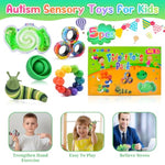 5Pcs Fidget Toys Adults Pack,Easter Basket Stuffers For Teens Boys,Autism Sensory Toys With Fidget Spinner Slug Magnetic Rings,Squishy Fidget Toys Adhd Stress Relief,Party Favor For Kid-G