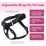 Strap On Harness With 7 Inch Dildo, Strapon Harness For Lesbian Sex Toys And Pegging Dildo, Leatherette Plus Size Strap On For Women And Men