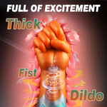 3.42" Diameter Realistic Fist Dildo Vibrator, Thick Hand Dildo Anal Stretcher With 10 Strong Vib Modes, Large Butt Plug Silicone Anal Plug Huge Monster Cock With Suction Cup, Sex Toys For Men Women