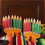 36 Pcs Kwanzaa Kinara Craft Kit, DIY Candle Sign Art for Kids & Holiday Activities