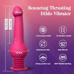 Large Thrusting Dildo Vibrator 9.45" Pink Vibrating Dildos With Innovative 3 Bouncing & 10 Vibrating Modes For G Spot Anal, Adult Toys Penis Dildo Machine Sex Toys For Women Men Couples?Pink?